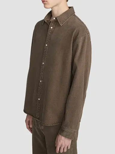 Frame Men's Relaxed Denim Overshirt - Brownstone | Thumbnail 5