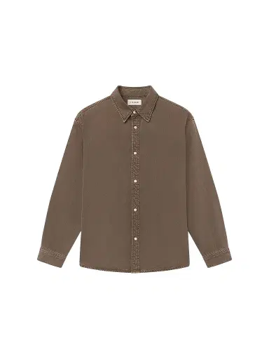 Frame Men's Relaxed Denim Overshirt - Brownstone | Thumbnail 1