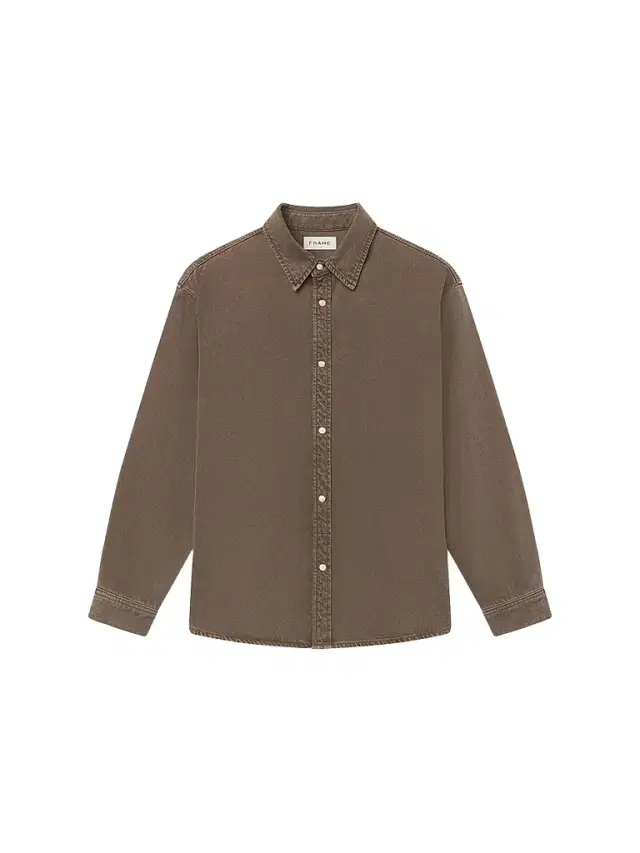 Frame Men's Relaxed Denim Overshirt - Brownstone