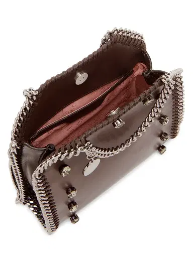 Stella McCartney Women's Falabella Tiny Crystal Studded Shoulder Bag | Thumbnail 3 Stella McCartney Women's Falabella Tiny Crystal Studded Shoulder Bag | Thumbnail 3