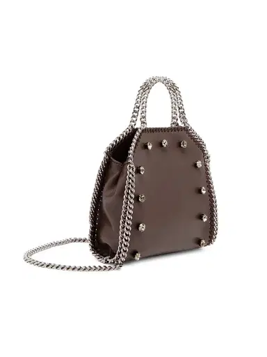 Stella McCartney Women's Falabella Tiny Crystal Studded Shoulder Bag | Thumbnail 4 Stella McCartney Women's Falabella Tiny Crystal Studded Shoulder Bag | Thumbnail 4