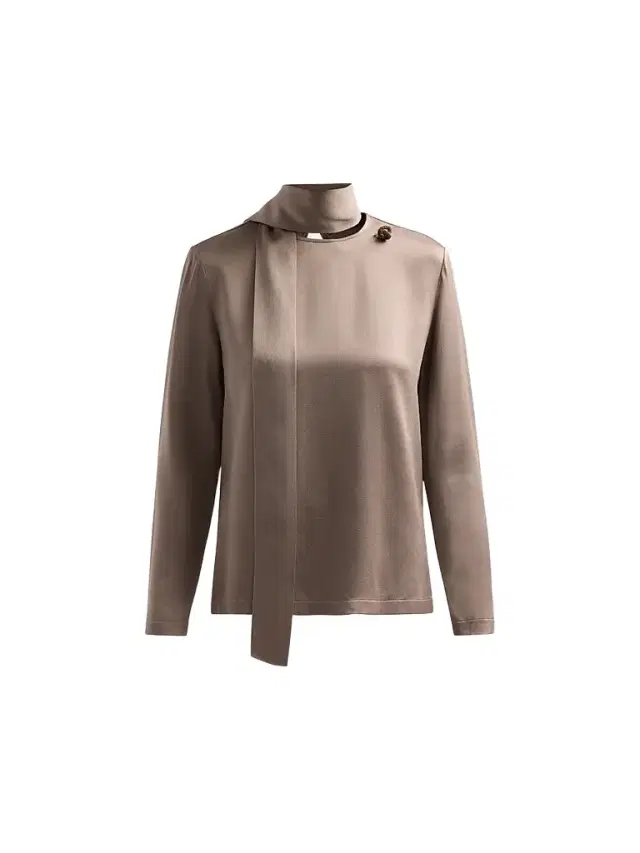 Fabiana Filippi Women's Filo Diamanté Knot Pin Satin Top - Falcon