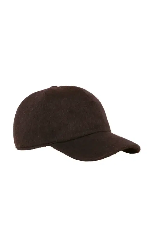 Gabriela Hearst Zed Baseball Hat in Chocolate Cashmere
