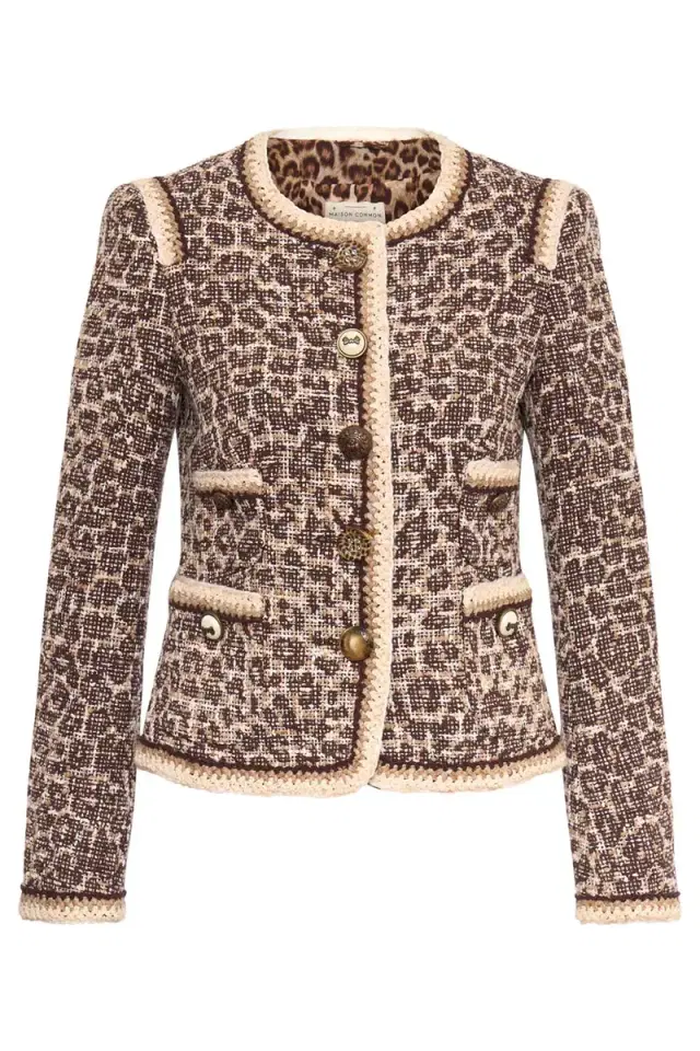 MAISON COMMON Animal Print Jacket