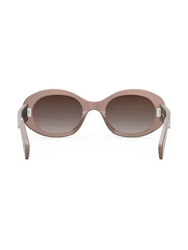 Celine Women's Triomphe 52MM Oval Sunglasses - Shiny Brown | Thumbnail 5