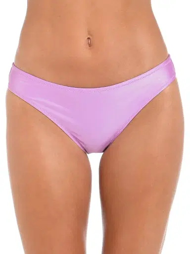 L'Agence Women's Shimmer Solids Nicole Bikini Bottom - Light Violet | Thumbnail 3 L'Agence Women's Shimmer Solids Nicole Bikini Bottom - Light Violet | Thumbnail 3