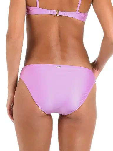 L'Agence Women's Shimmer Solids Nicole Bikini Bottom - Light Violet | Thumbnail 4 L'Agence Women's Shimmer Solids Nicole Bikini Bottom - Light Violet | Thumbnail 4