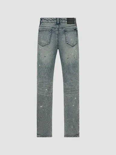 RTA Men's Curva Ultra Bryant Studded Skinny Jeans - Marine Paint Stud | Thumbnail 2