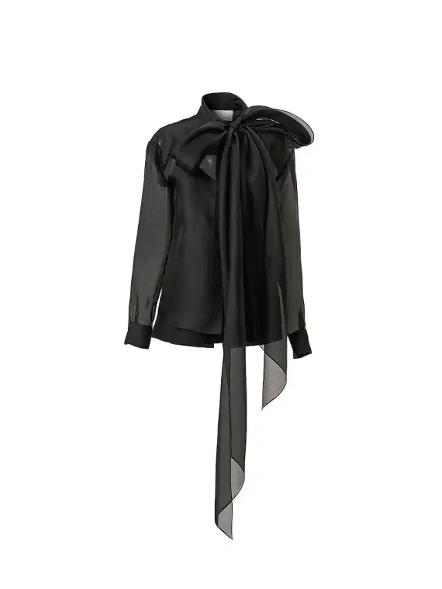 Carolina Herrera Women's Silk Chiffon Bow Blouse - Black