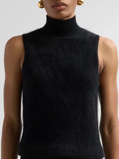 Ramy Brook Women's Dora Cashmere Sleeveless Sweater - Black | Thumbnail 5 Ramy Brook Women's Dora Cashmere Sleeveless Sweater - Black | Thumbnail 5