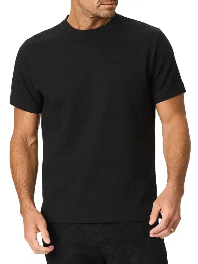 Robert Graham Men's Baslow Knit T-Shirt - Black