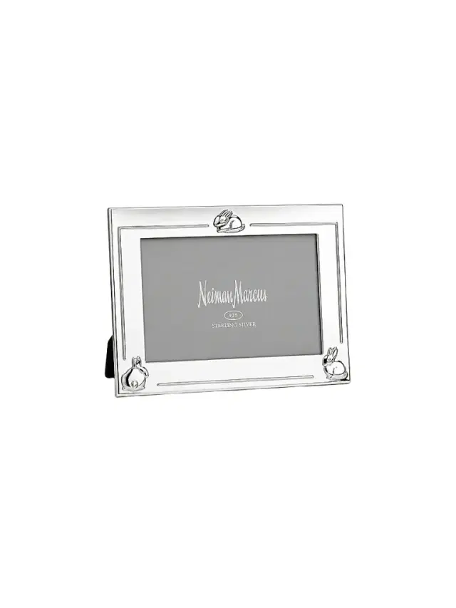 Cunill Bunnies 4" x 6" Sterling Silver Frame - Silver