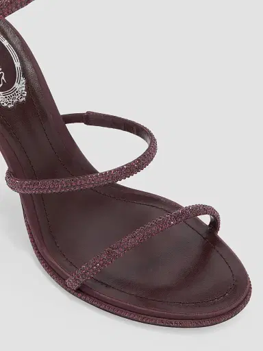 René Caovilla Women's Cleo 105MM Satin Sandals | Thumbnail 5 René Caovilla Women's Cleo 105MM Satin Sandals | Thumbnail 5