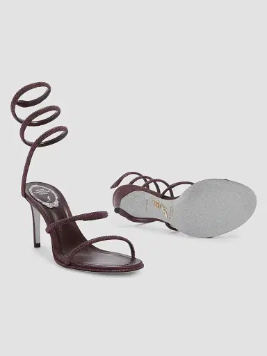 René Caovilla Women's Cleo 105MM Satin Sandals | Thumbnail 7 René Caovilla Women's Cleo 105MM Satin Sandals | Thumbnail 7