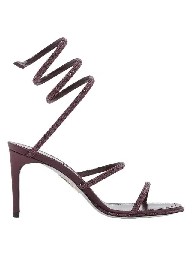 René Caovilla Women's Cleo 105MM Satin Sandals