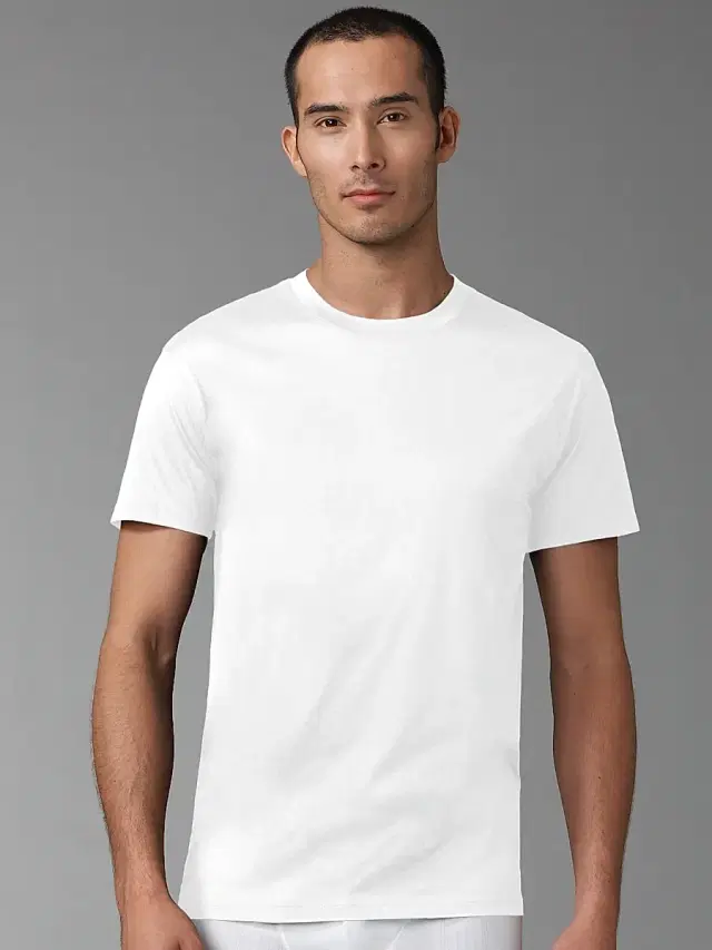 Hanro Men's Cotton Tee - White