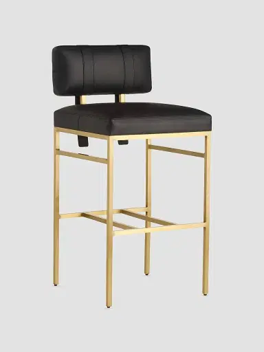 Arteriors Laney Bar Stool - Black | Thumbnail 2
