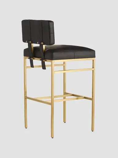 Arteriors Laney Bar Stool - Black | Thumbnail 3