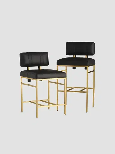 Arteriors Laney Bar Stool - Black | Thumbnail 7