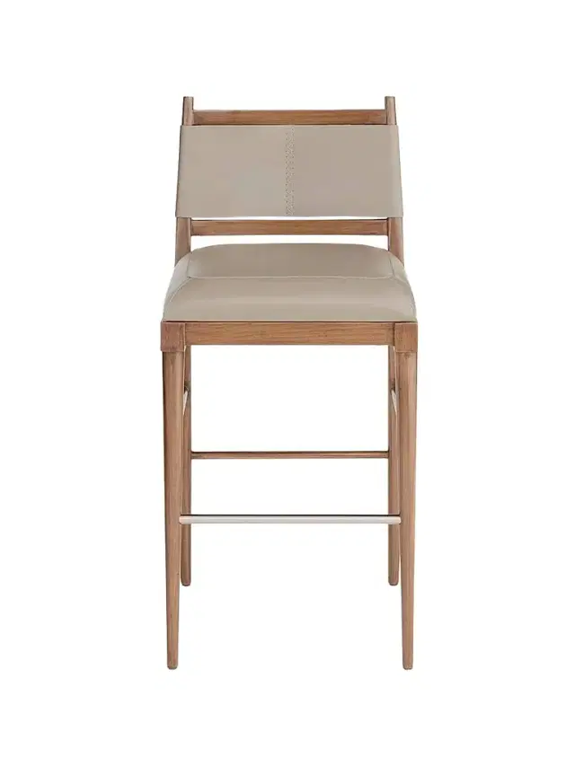 Arteriors Keegan Bar Stool - Grey