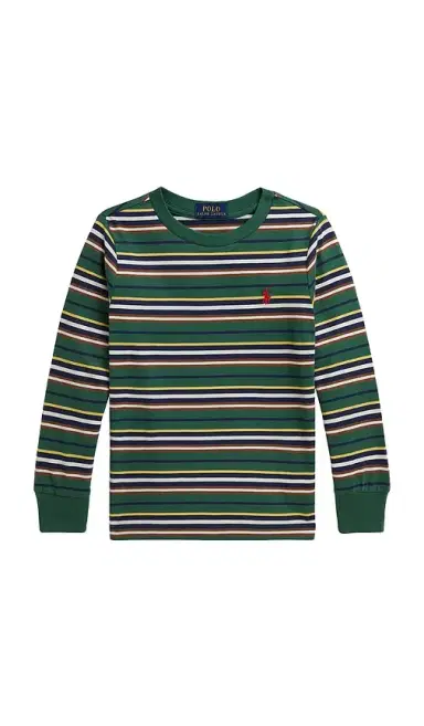 Polo Ralph Lauren Kids-sleeve Jersey Knit Striped Crew Neck T-shirt | Thumbnail 1