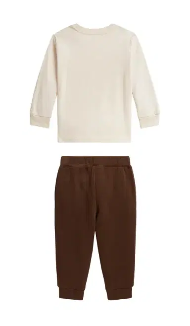Polo Ralph Lauren Baby Two Piece Set Long Sleeve Jersey Knit Bear T-shirt With Jogger | Thumbnail 2