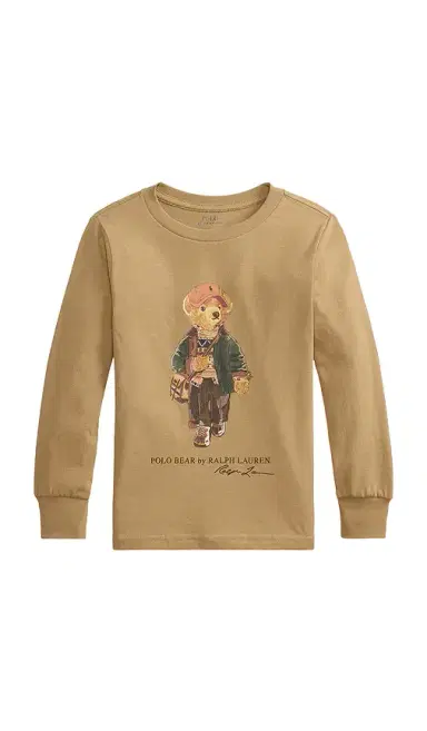 Polo Ralph Lauren Kids -sleeve Jersey Knit Bear Graphic Crew Neck T-shirt | Thumbnail 1