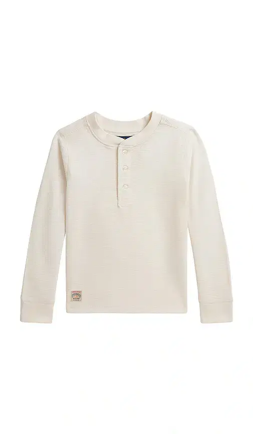 Polo Ralph Lauren Kids Long-sleeve Waffle Knit Henley Shirt