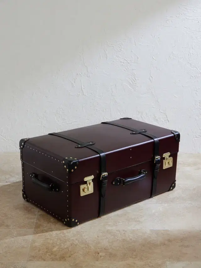 Globe-Trotter Steamer Leather Home Trunk - Men