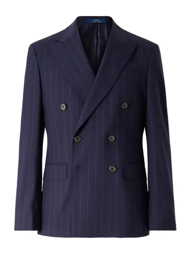 Polo Ralph Lauren Double-Breasted Striped Wool-Blend Suit Jacket - Men