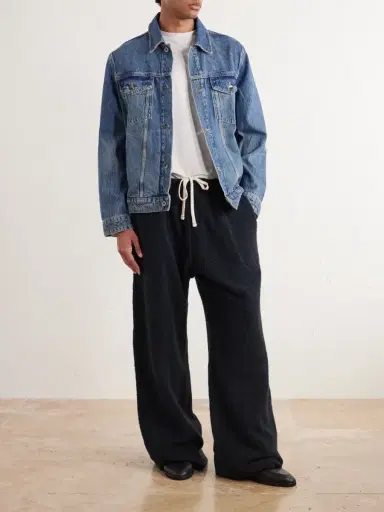 Les Tien Straight-Leg Cotton-Fleece Sweatpants - Men | Thumbnail 2
