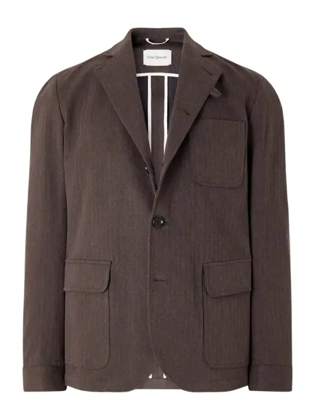 Oliver Spencer Solms Cotton-Blend Herringbone Suit Jacket - Men