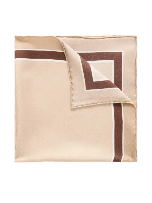 Zegna Printed Silk-Twill Pocket Square - Men