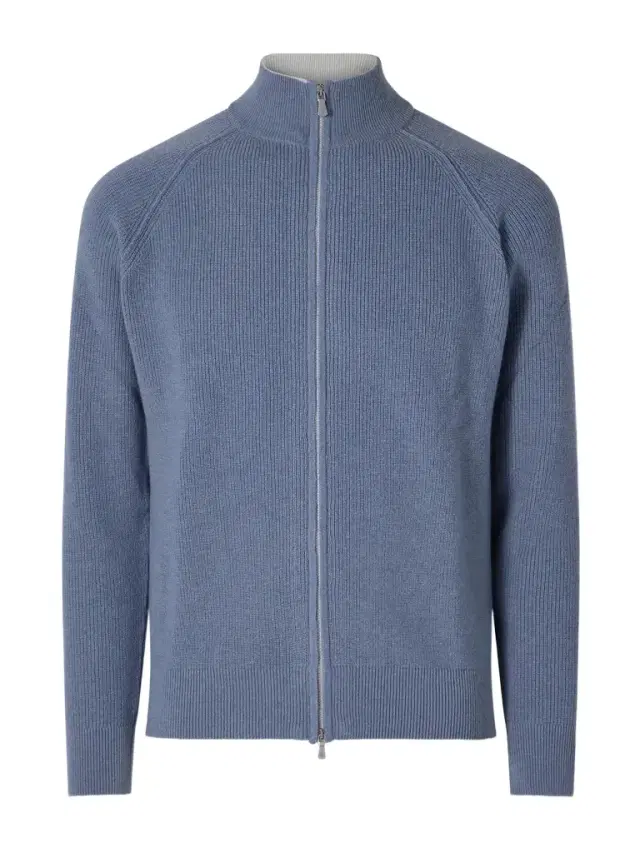 ELEVENTY Wool Zip-Up Sweater - Men