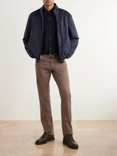 Canali Reversible Shell Bomber Jacket - Men | Thumbnail 2