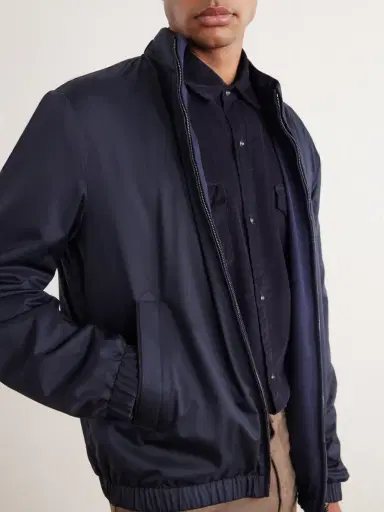 Canali Reversible Shell Bomber Jacket - Men | Thumbnail 5