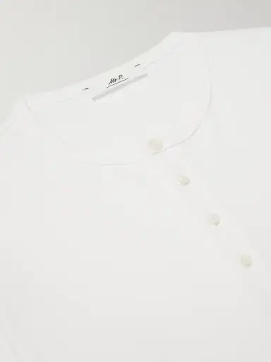 MR P. Ribbed Organic Cotton Henley T-Shirt - Men | Thumbnail 6 MR P. Ribbed Organic Cotton Henley T-Shirt - Men | Thumbnail 6