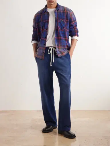 Les Tien Straight-Leg Cotton-Fleece Sweatpants - Men | Thumbnail 2
