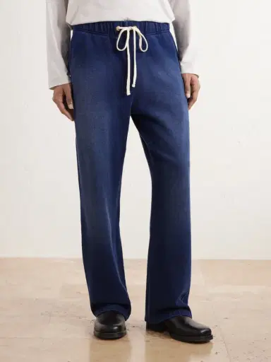 Les Tien Straight-Leg Cotton-Fleece Sweatpants - Men | Thumbnail 3