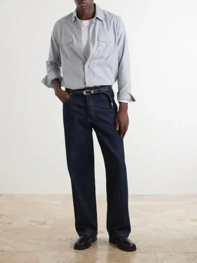 MR P. Herringbone Cotton and Lyocell-Blend Shirt - Men | Thumbnail 2