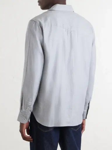 MR P. Herringbone Cotton and Lyocell-Blend Shirt - Men | Thumbnail 4