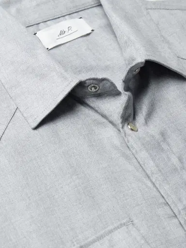 MR P. Herringbone Cotton and Lyocell-Blend Shirt - Men | Thumbnail 6