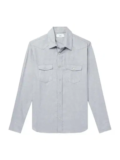 MR P. Herringbone Cotton and Lyocell-Blend Shirt - Men | Thumbnail 1