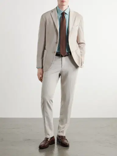 Boglioli Straight-Leg Cotton-Blend Corduroy Suit Trousers - Men | Thumbnail 2