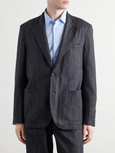 Oliver Spencer Westbury Striped Wool-Blend Suit Jacket - Men | Thumbnail 3