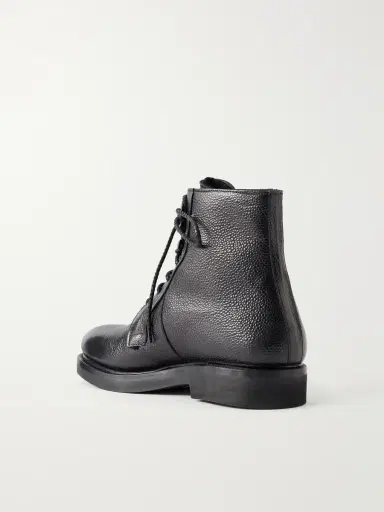 MR P. Shearling-Lined Full-Grain Leather Lace-Up Boots - Men | Thumbnail 4