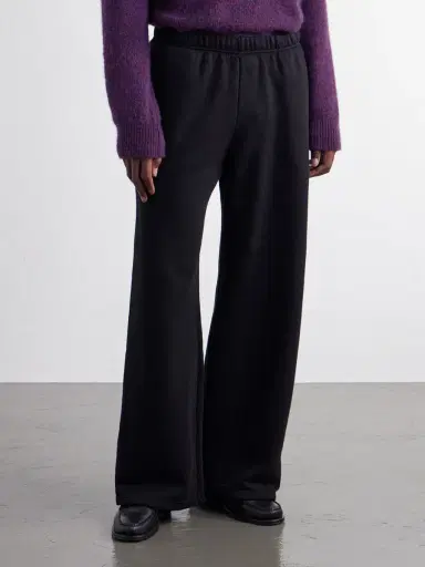Les Tien Party Wide-Leg Garment-Dyed Cotton-Fleece Sweatpants - Men | Thumbnail 3