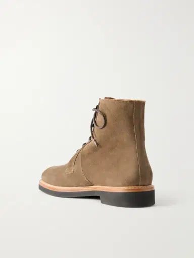 MR P. Shearling-Lined Suede Lace-Up Boots - Men | Thumbnail 4