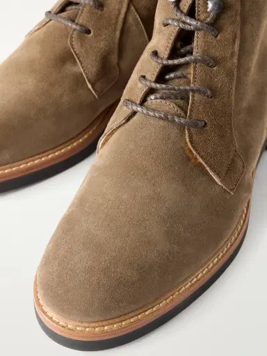 MR P. Shearling-Lined Suede Lace-Up Boots - Men | Thumbnail 5