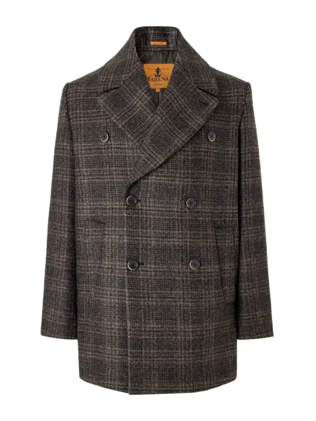 Barena Double-Breasted Prince of Wales Wool-Blend Blouson Jacket - Men